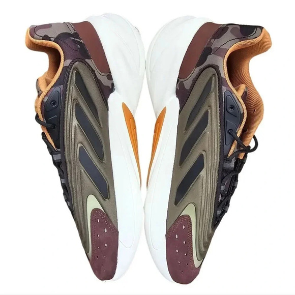 ADIDAS ORIGINALS Ozelia Men's Sneakers Olive Strara Mesa Black - Picture 4 of 11